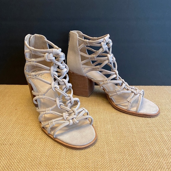 Vince Camuto Karika block heel strappy sandals booties. Size 9 ½. Leathe… - Picture 1 of 11